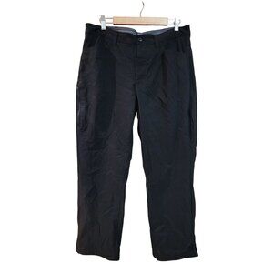 Eddie Bauer Mens Black Fleece-Lined Pants Size 36x30